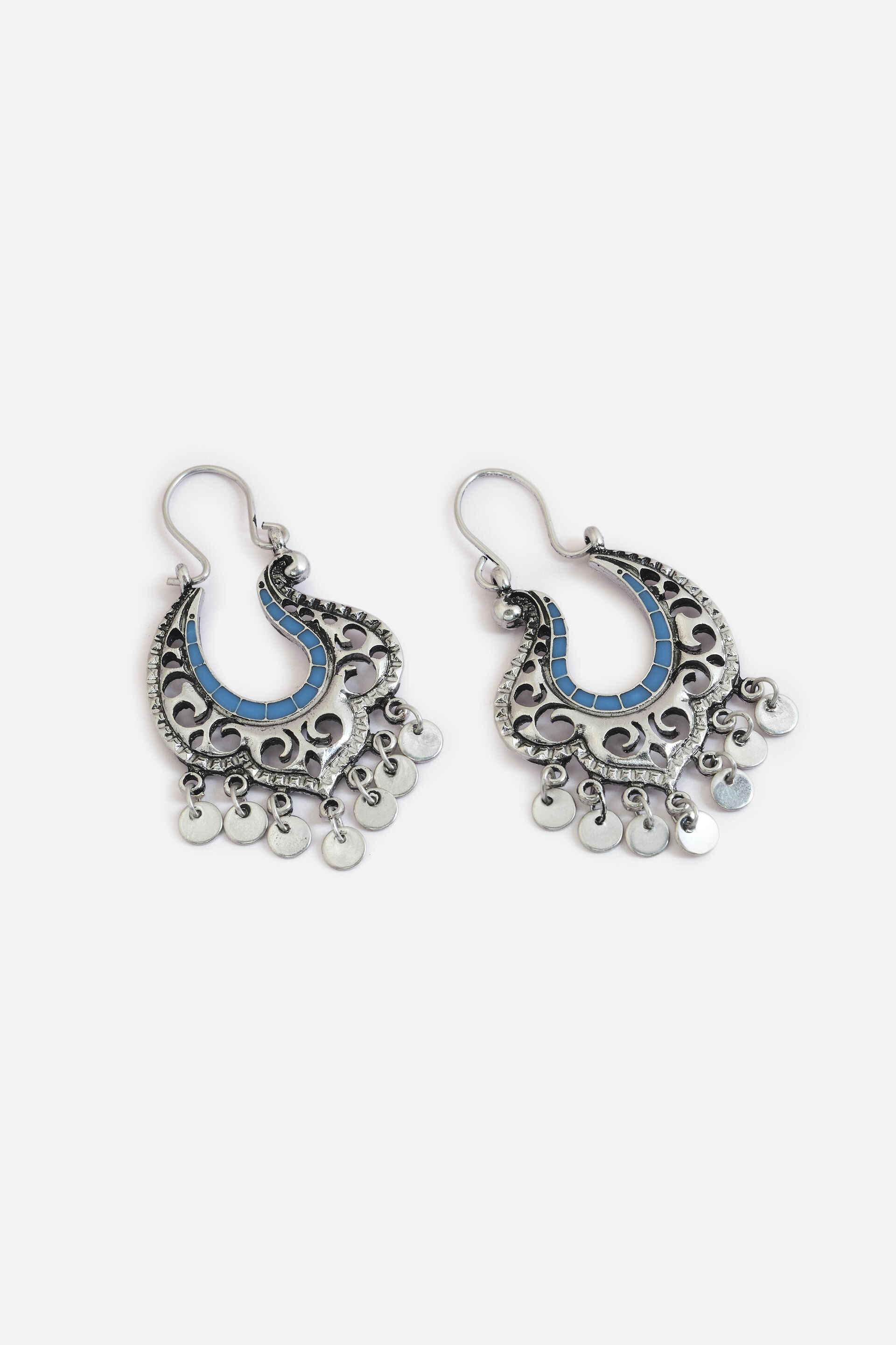 Intricate Pattern Dangler Earrings, , image 2